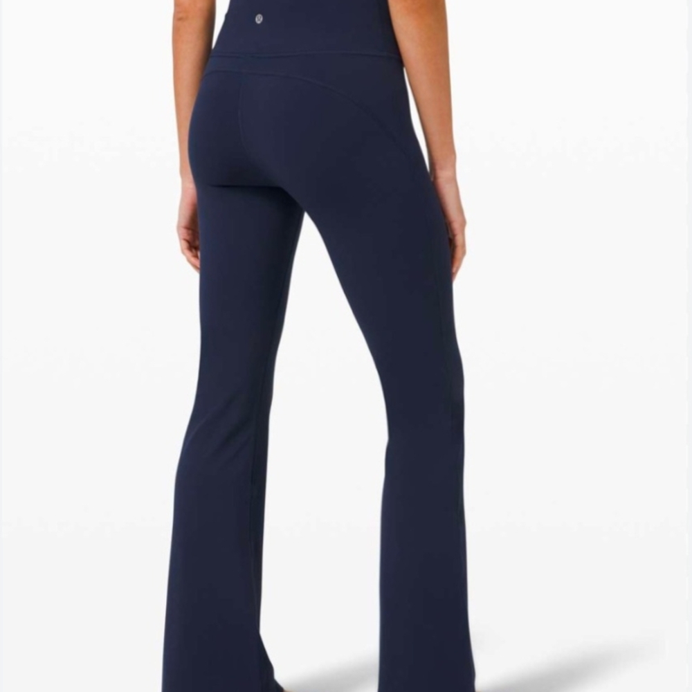 Lululemon Navy Flare Leggings - Picture 2 of 5